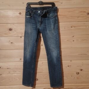 Vintage Levi's 511 Men's Slim Jeans - Dark Blue Size 33x34